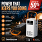 ⏳️¡Tiempo limitado 50% de descuento! 🔋 ¡Nunca más te preocupes por problemas de escasez de energía! ⛺Batería externa portátil de carga rápida para exteriores con luz LED