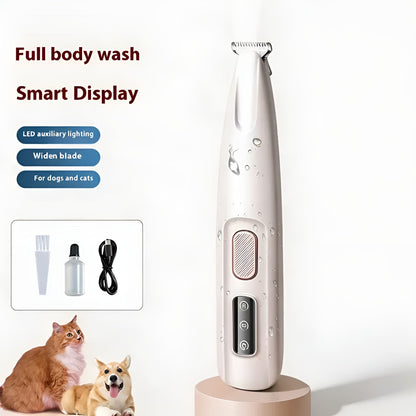 PawGlow Illuminated Pet Paw Hair Trimmer For Precise Grooming