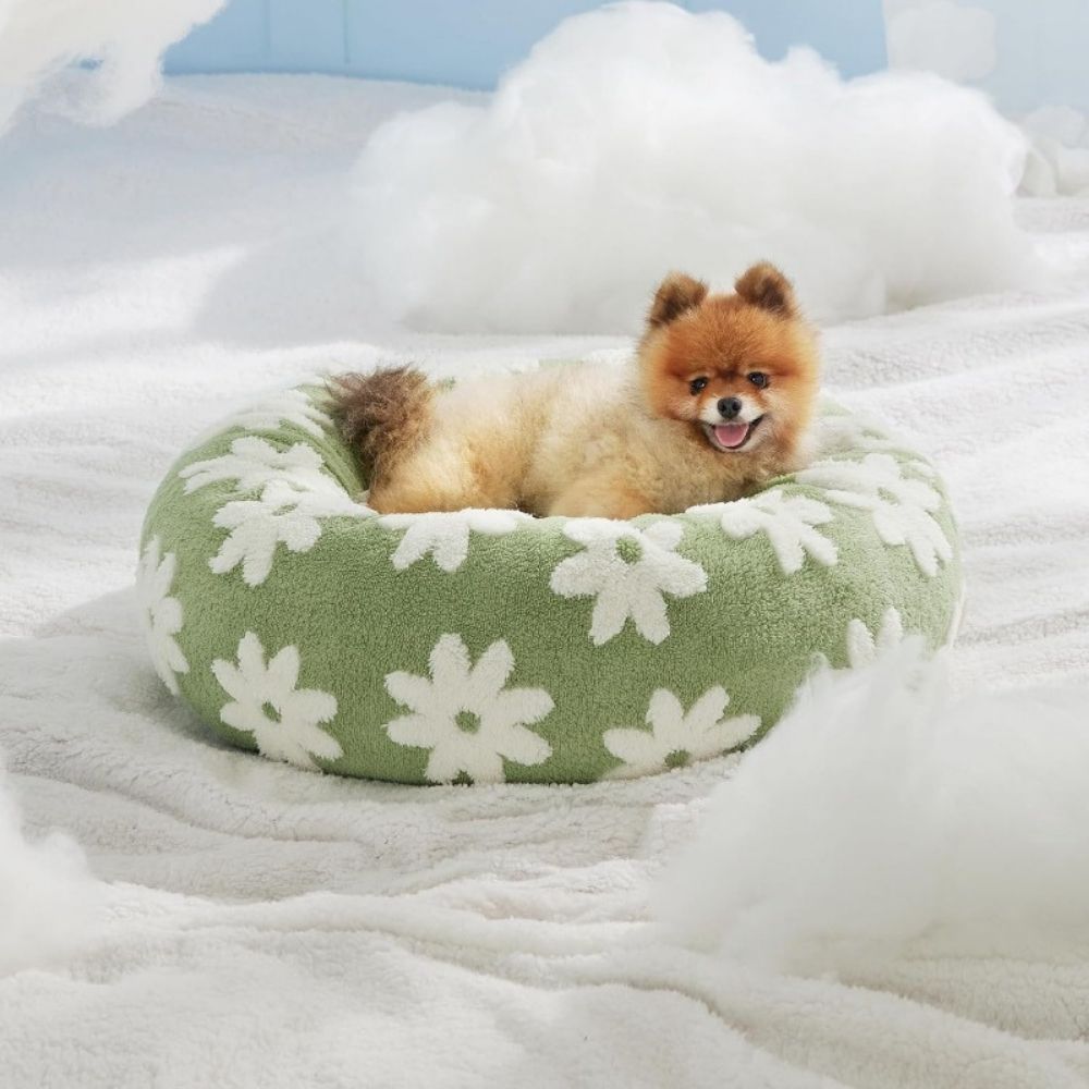 Vintage Round Dog Bed Cushion