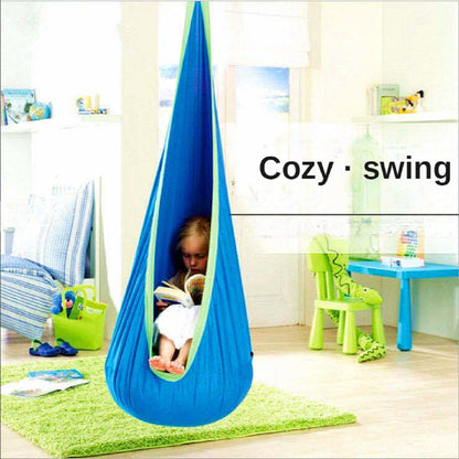🛍️ Special Offer⏳Children's Hanging Hammock Chair with Inflatable Pillow