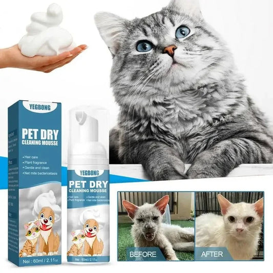 Waterless Cat & Dog Cleansing Mousse - No Rinse Grooming Foam